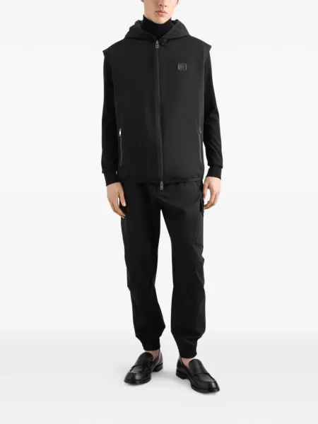 Vestă Dolce & Gabbana cu glugă negru