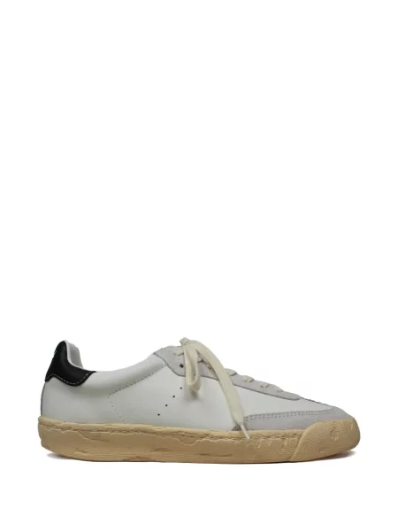 Sneakerși Maison Mihara Yasuhiro din piele de căprioară alb