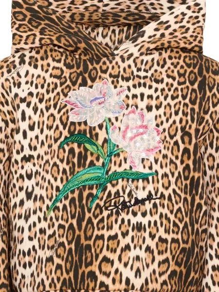 Hoodie Roberto Cavalli καφέ
