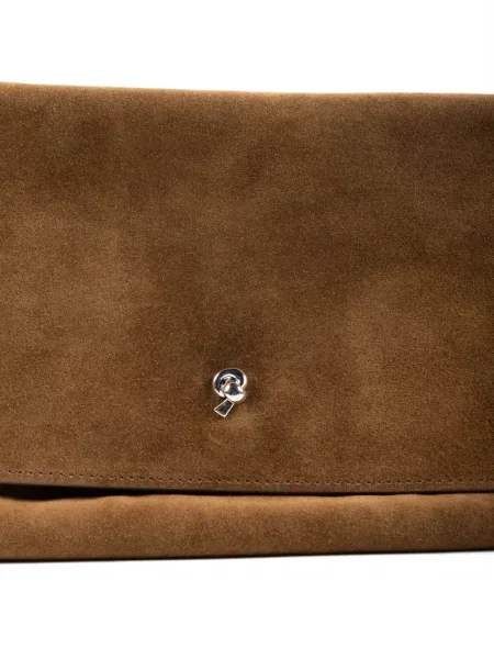 Τσάντα Staud σουέτ καφέ
