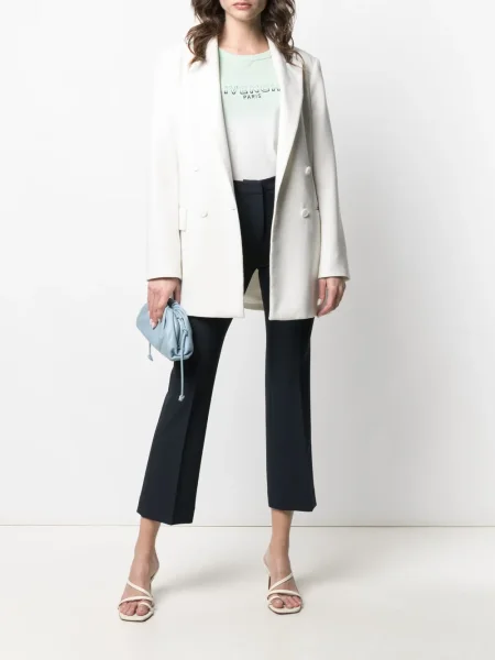 Cropp pantaloni Pt Torino cu talie înaltă albastru