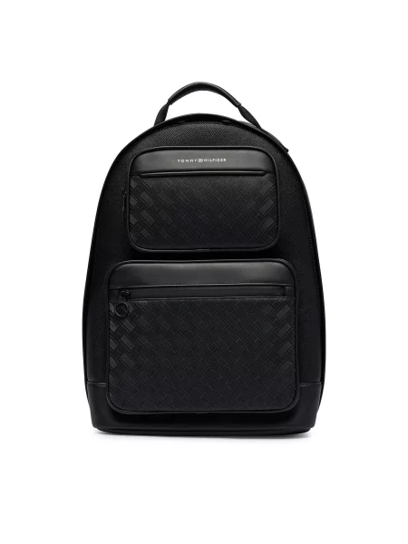 Ruksak Tommy Hilfiger Th Modern Monogram Backpack crna