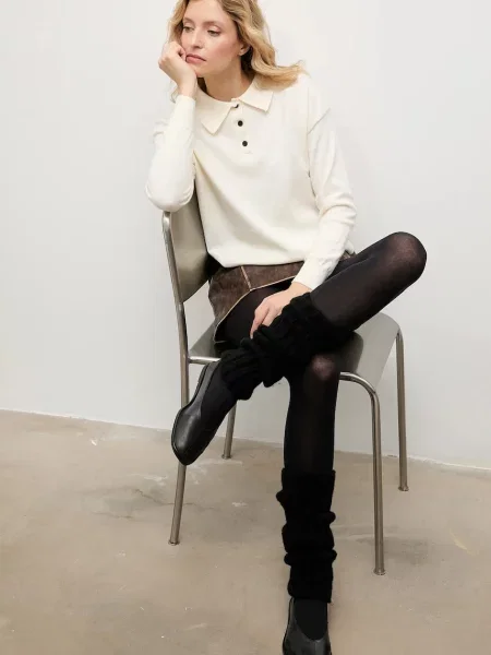 Tajice s vunom Answear.LAB crna