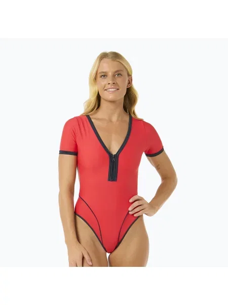 Costum de baie pentru femei Rip Curl Bomba Cheeky Surf Suit red roșu