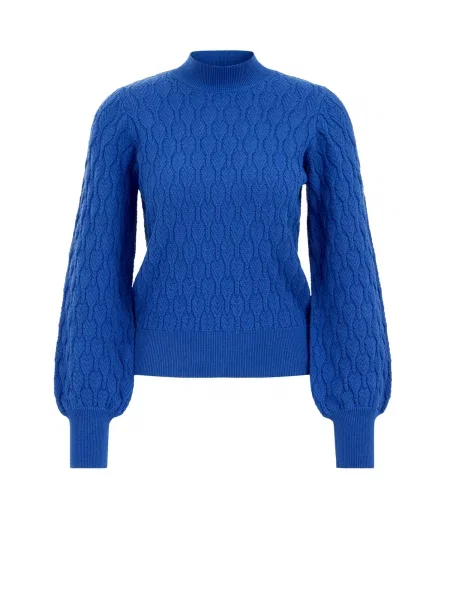 WE Fashion Pulover cobalt albastru