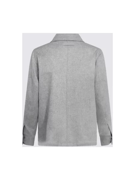 Kurtka Zegna wełniana casual szara