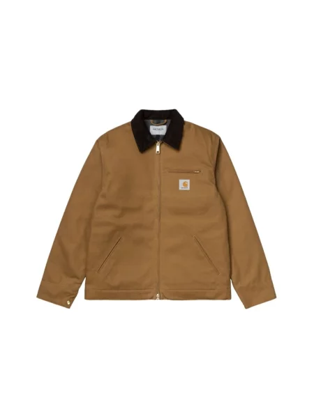 Carhartt WIP kurtka jeansowa Detroit Jacket przejściowa brązowy