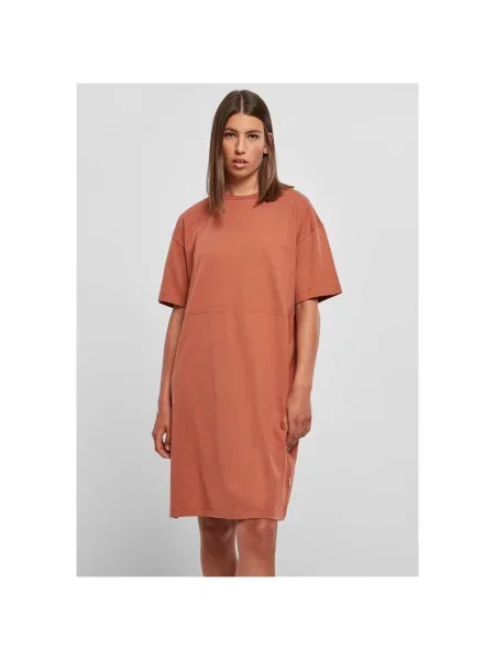 Rochie tip cămașă Urban Classics portocaliu