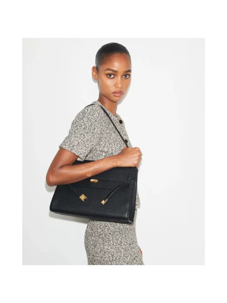 Torebka Tory Burch skórzana czarna