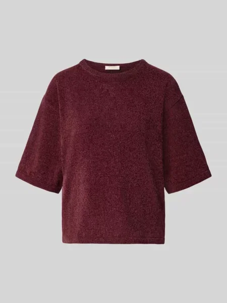 T-shirt o kroju relaxed fit w imitacji dzianiny model Tempo' Free/quent