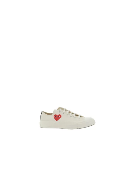 Sneakers Converse x Comme des Garçons PLAY Chuck 70 OX Milk/ Black/ Red EUR białe