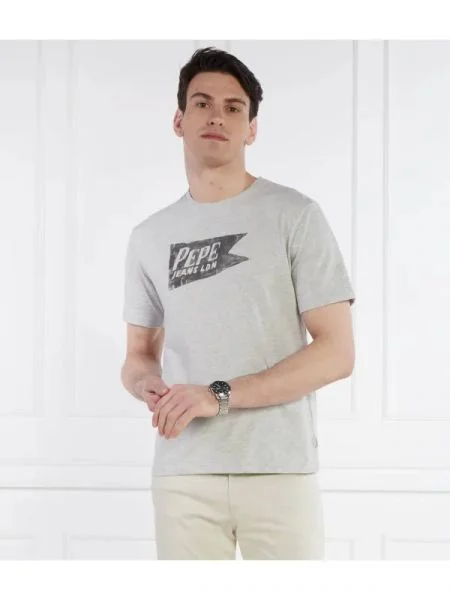 Pepe Jeans London Póló SINGLE CARDIFF szürke