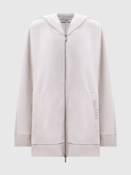 Спортивна куртка VERBANO з вишивкою логотипа Max Mara бежева