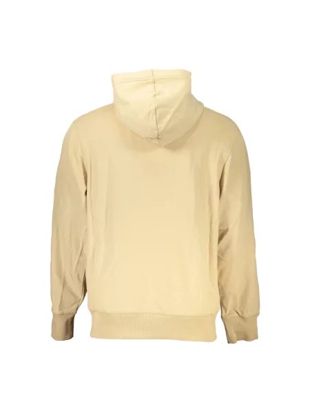 Bluza z kapturem Calvin Klein z kapturem beżowa