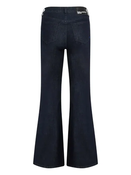 Дънки Karl Lagerfeld Jeans цепка синьо