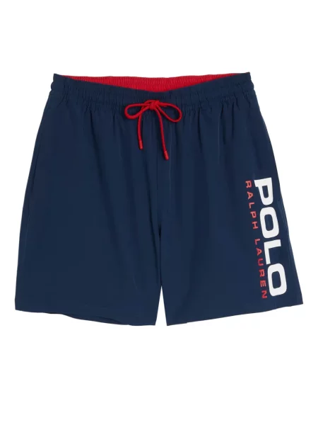 Trčanje samt chino hlače Polo Ralph Lauren s vezom plava