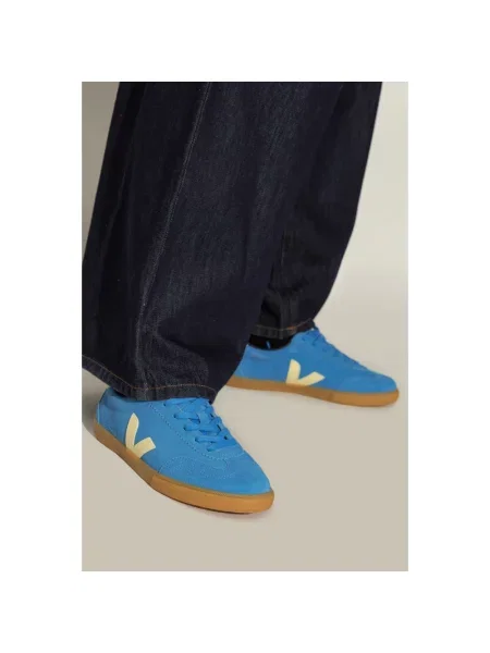 Sneakersy Veja Volley zamszowe niebieskie