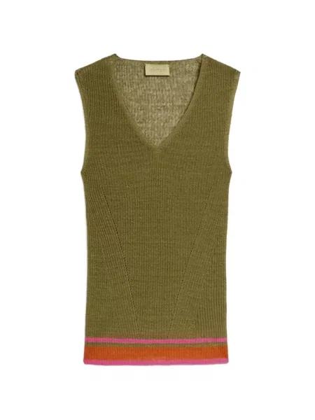 Top Momoni tricotate verde