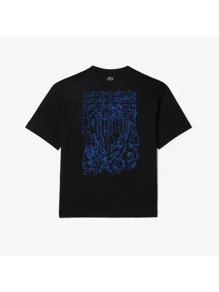 Lacoste T-Shirt O Luźnym Kroju czarny