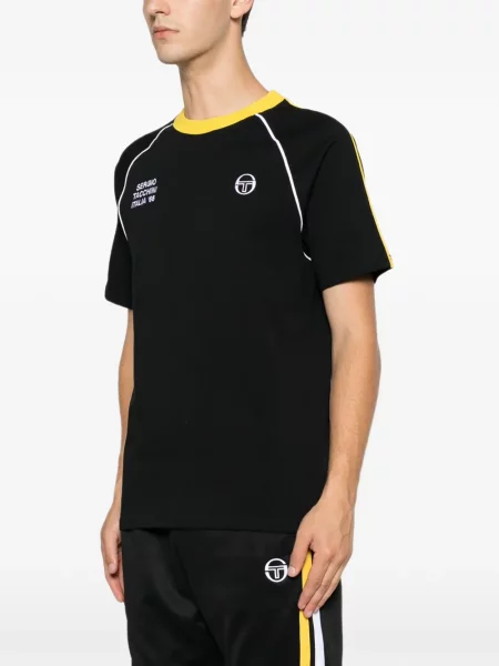 Tricou Sergio Tacchini cu broderie negru