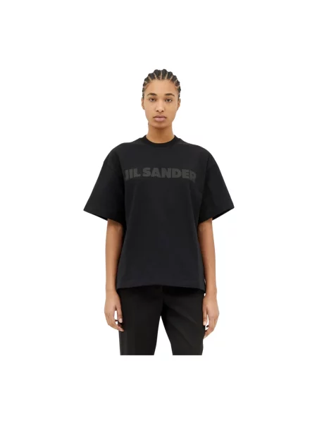 Koszulka Jil Sander z krótkim rękawem czarna