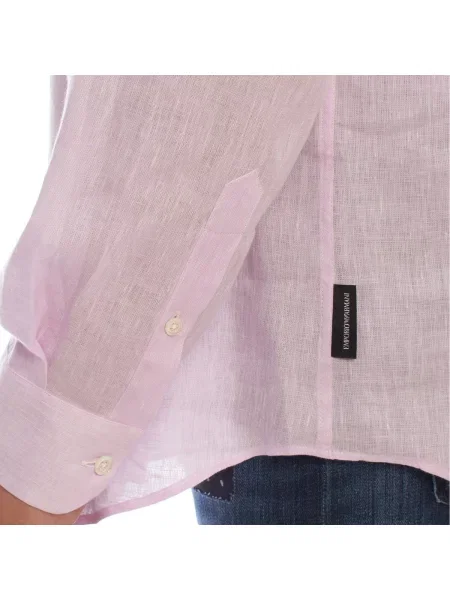 Košeľa Emporio Armani fialová