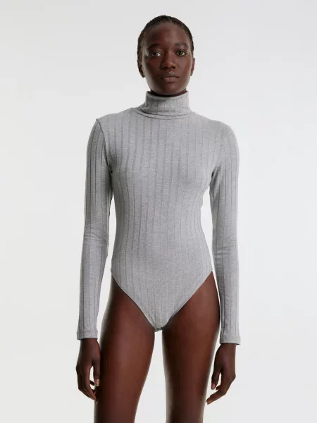 EDITED Tricou body Viola amestecat gri