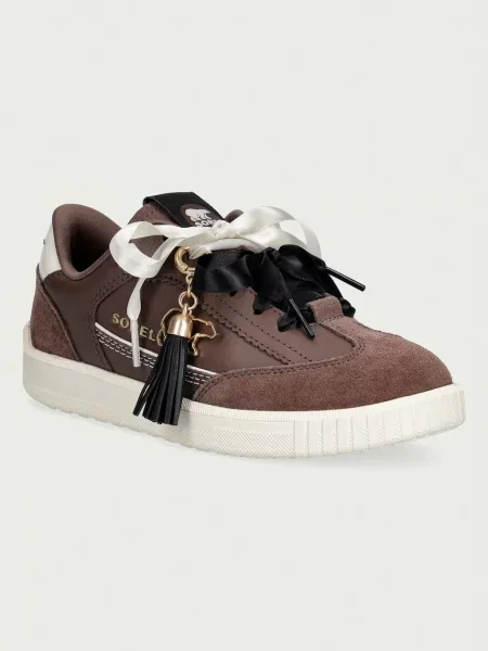 Sneakerși Sorel din piele maro