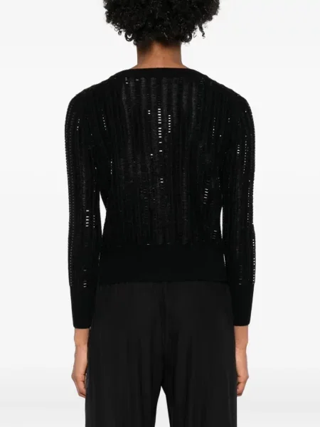 Cardigan Ermanno Scervino cu paiete negru