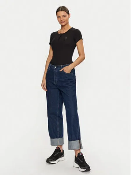 Tričko Tommy Jeans černé