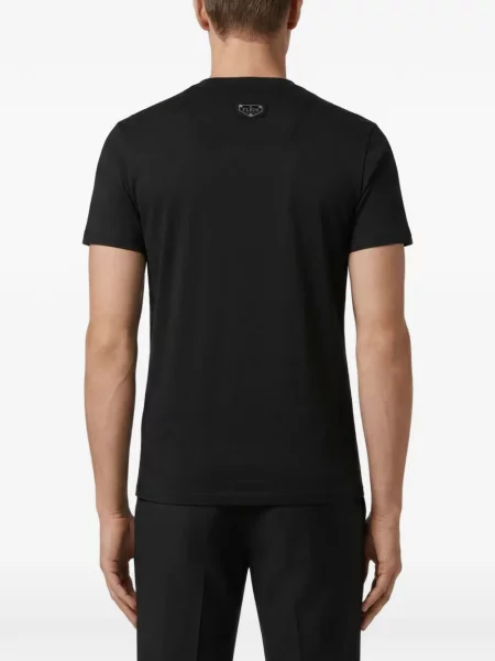Tricou Philipp Plein din jerseu negru