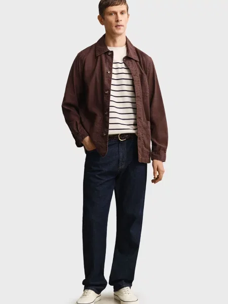 Футболка Gant в полоску белая
