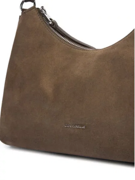 Torbica Coccinelle Boheme Suede Bimaterial E1 13 03 01 Kaki zelena