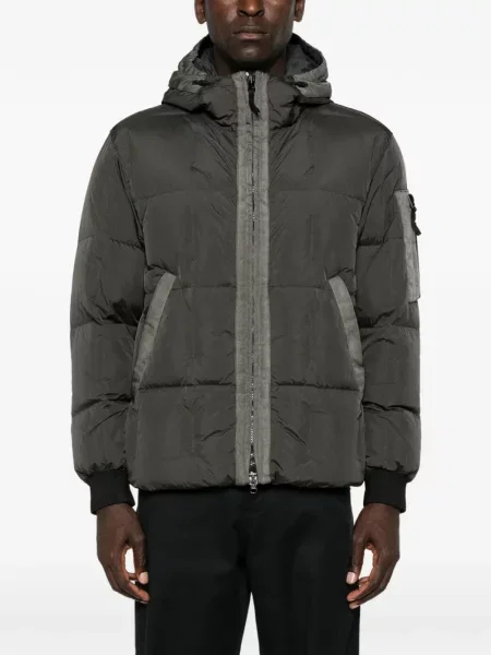 Geacă Stone Island cu strasuri gri