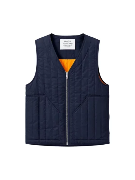 Kamizelka Mads Norgaard z twillu niebieska
