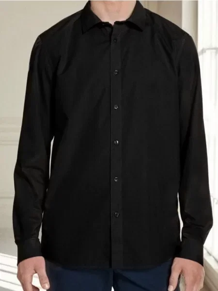 Sinsay Koszula slim fit czarny