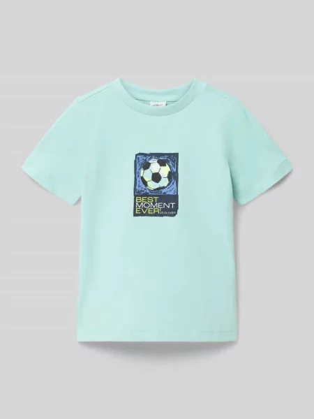 Męski t-shirt o kroju regular fit z czystej bawełny S.oliver Red Label