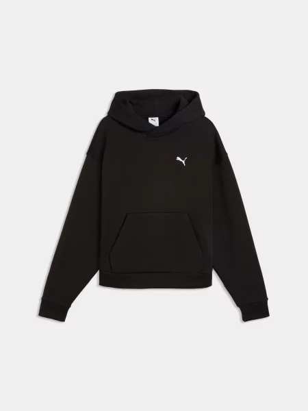 Худі PUMA Ess Heavy Fleece Boxy Hoodie комбінований верх чорний