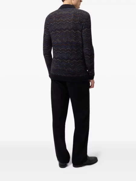 Μακρύς polo Missoni κασμίρ μπλε