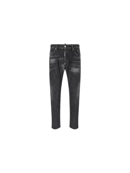 Jeansy Dsquared2 z 5 kieszeniami czarne