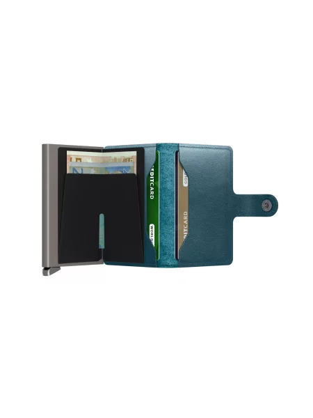 Secrid Premium Miniwallet Dusk Teal Unisex Portfel Secrid MDu-Teal-One-size Size: One size niebieski