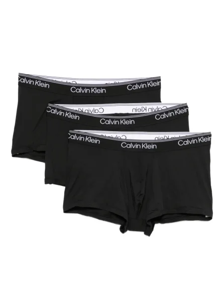 Чорапи Calvin Klein с ниска талия черно