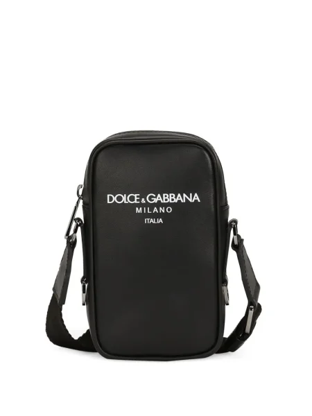 Geantă Dolce & Gabbana din piele cu imagine negru