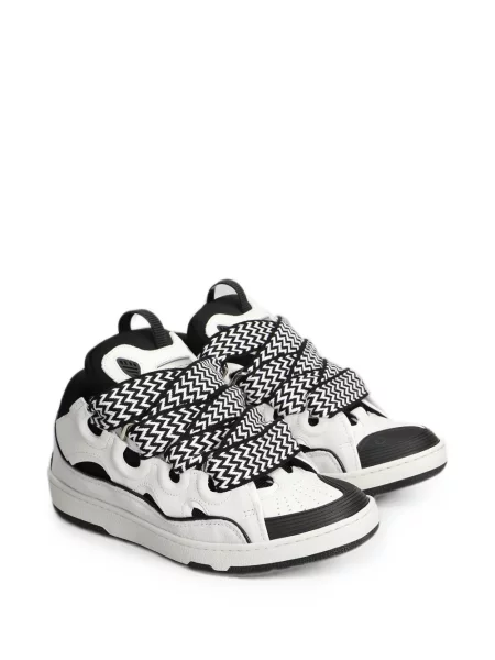 Sneakerși Lanvin din piele alb