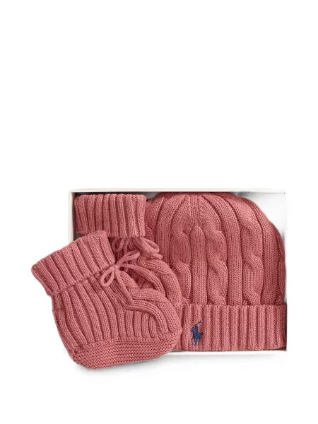 Czapka dziecięca Polo Ralph Lauren różowa