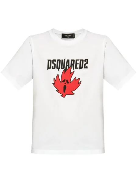 Tricou Dsquared2 cu imagine alb