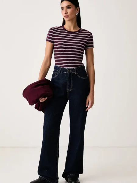 Tommy Jeans tričko dámske s elastanom