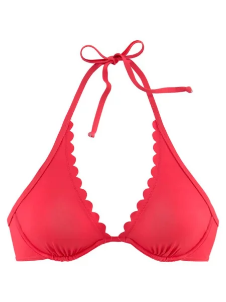 LASCANA Sutien costum de baie Scallop rodie roșu