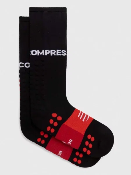 Nogavice Compressport Full Socks Run črna