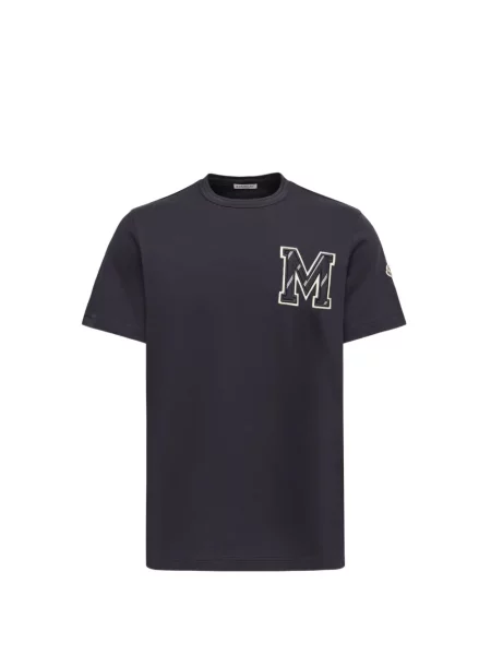 Tricou Moncler din jerseu albastru